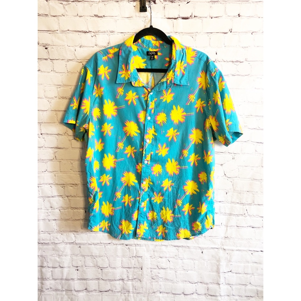 SOLD City Streets 90’s Style Neon Palm Tree Shirt - Picture 1 of 4